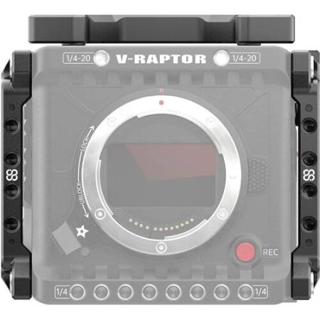 8Sinn Top Plate + Right & Left Side Plate for RED V-Raptor - górna płytka montażowa + boczne płytki montażowe
